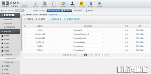 帝國cms簡潔大氣后臺模板GBK/UTF8